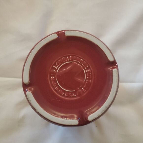 Longaberger Pottery Dark Red Crock - Picture 4 of 8